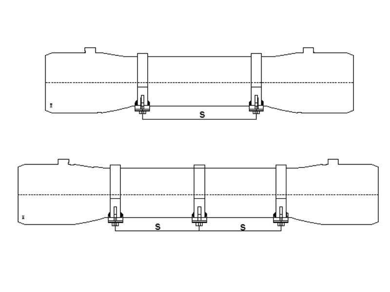 Assemble method of shell mounting in the installation of the membrane housing.